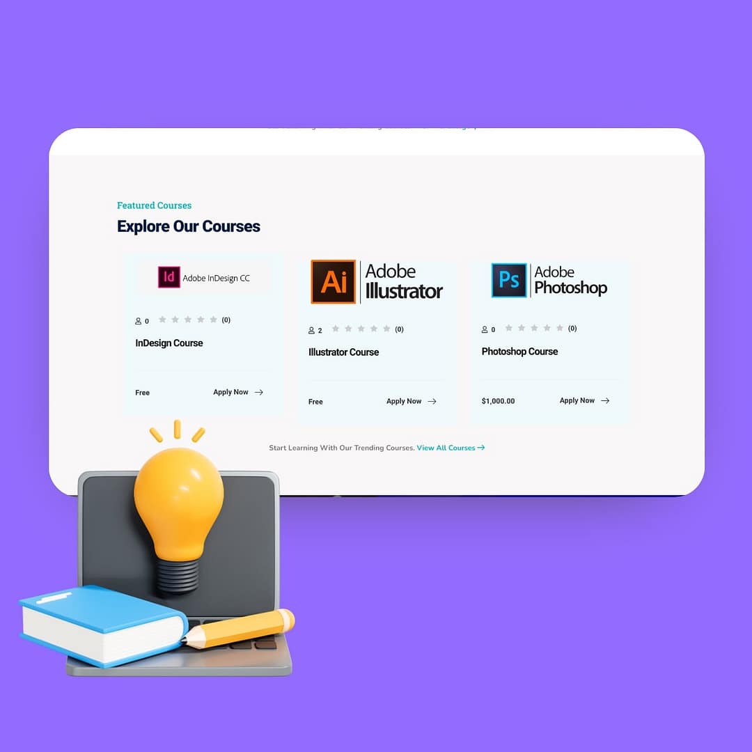 تصميم موقع تعليمي